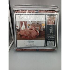 Waterford Queen Bed Skirt Hamilton Style Cinnabar Ree Gold Checkered